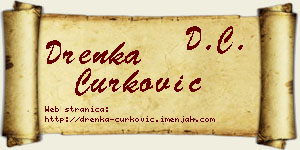 Drenka Ćurković vizit kartica